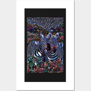 Zebra Snuggles Posters and Art